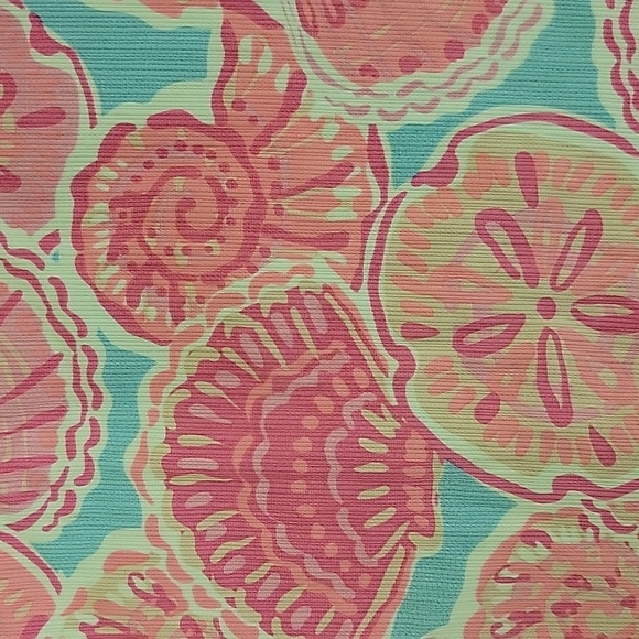 Tommy Bahama Aqua and Coral Girl's Dress Sz 6. Seashell - Picture 2 of 6